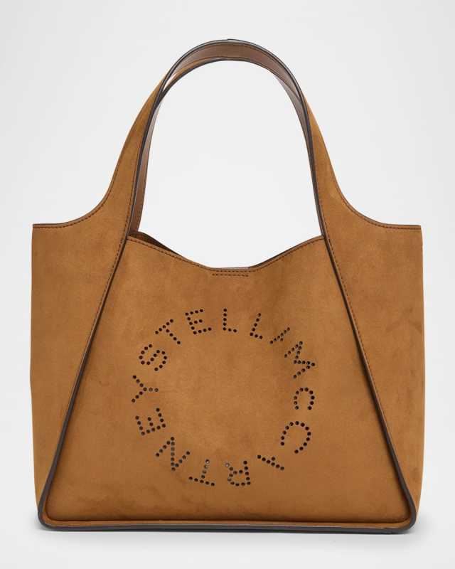 Logo Vegan Suede Crossbody Bag